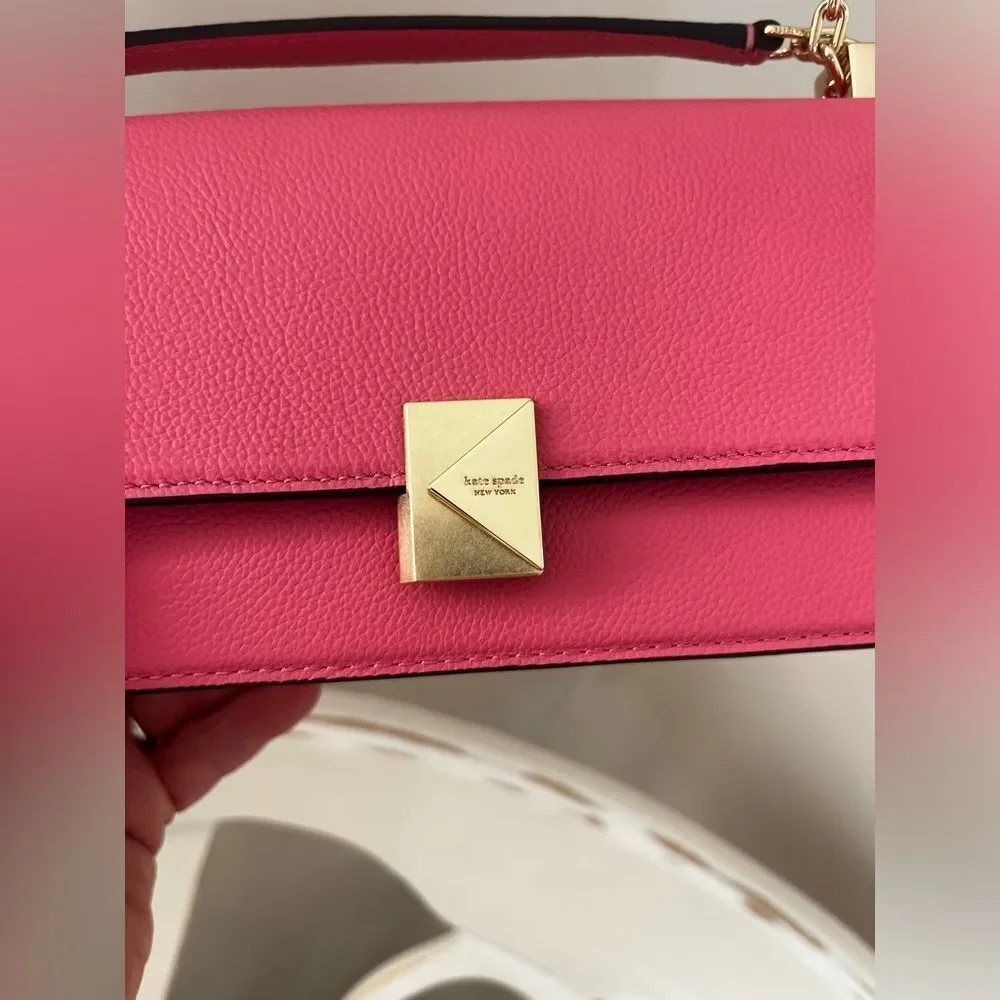 Kate Spade ♠️ Pink Leather Crossbody Bag; New with dust bag! PERFECT CONDITION!